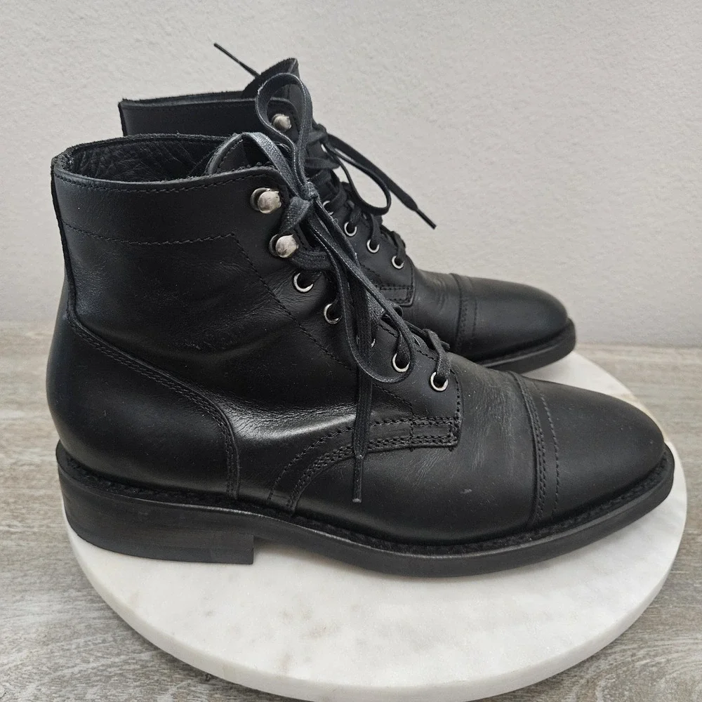 Thursday Boot Company Everyday Captain Black Leather Boots Men's 8.5